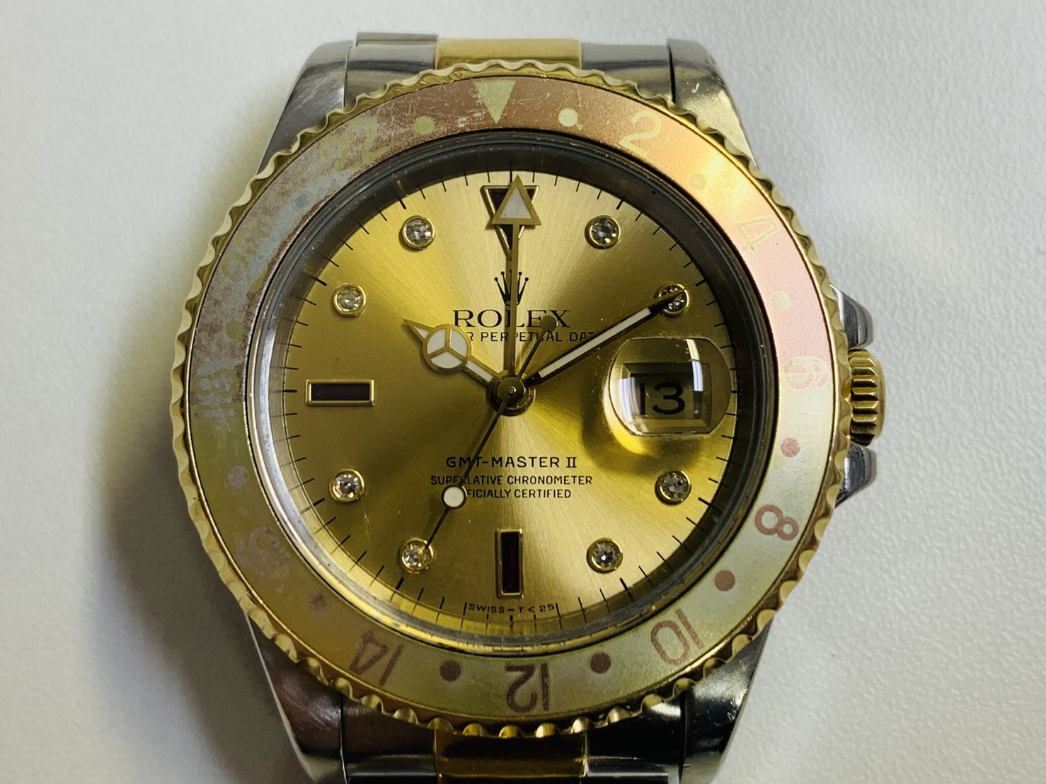 【ROLEX:GMTマスターII:Ref.16713】の腕時計出張買取実績